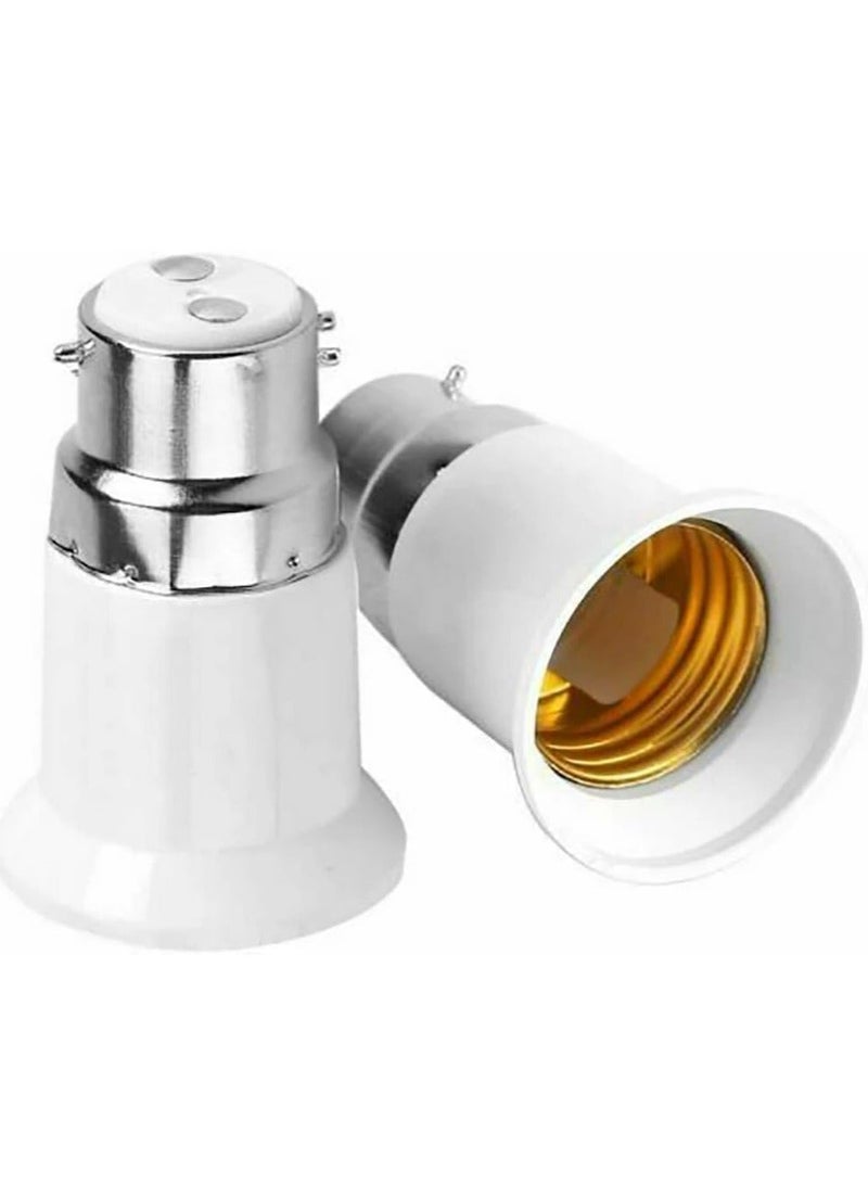 Royal Apex B22 To E27 Bulb Base Converter Energy Saving Bc Bayonet Cap Screw Bulb Holder Adapter For Home Replacement Lighting 1Pcs - Image 2