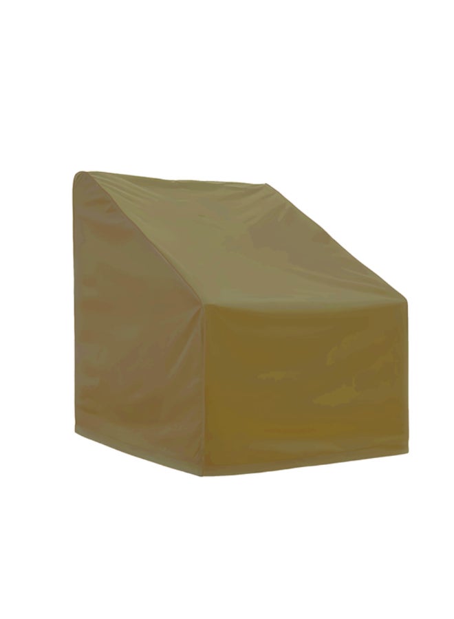 غطاء كرسي شديد التحمل من بوليستر أكسفورد مقاوم للأشعة فوق البنفسجية والماء بيج 125 × 66 × 86 سم WL240607-13