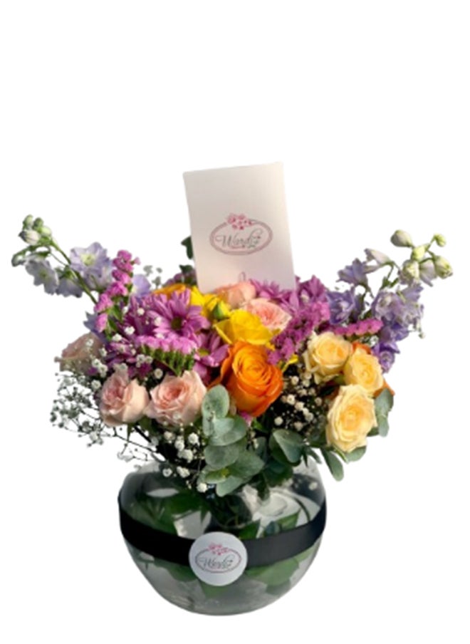 wardi Flowers In A Bowl 