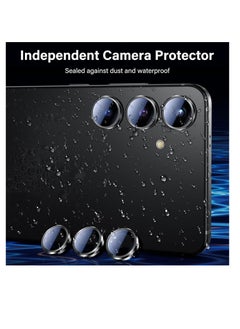Generic Camera Lens Protector for Samsung Galaxy A25 Accessories, 9H Tempered Glass Metal Individual Ring Camera Cover Screen Protector, Case Friendly, Anti Scratch - Black  - Image 2
