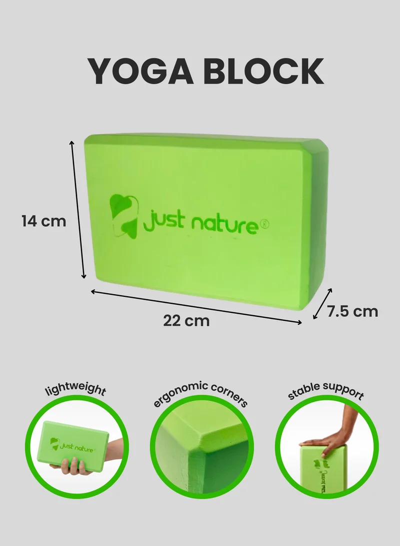 Just Nature Green Green Yoga Block  | Best Price UAE