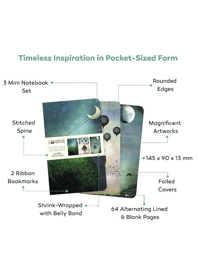 Flame Tree Gift Klimt Landscapes Mini Notebook Collection  - Image 3