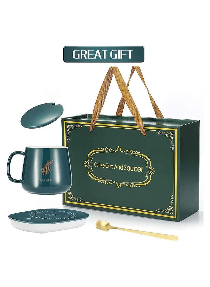 Lucky Lucky Portable Coffee Cup Warmer Heater Set Heat Heating Cup Pad Ceramics Mug Thermostatic Electric Coaster 55℃ Mug Mat Office Tea Coffee Milk Heater with...  - Image 5