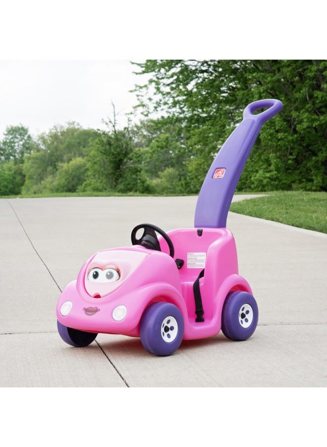 Step2 Push Around Buggy Kids Push Car, Ride On Toy, Stroller Substitute, Includes Seat Belt & Horn, Made of Durable Plastic, Max Weight 50 lbs., For Toddlers 1.5-4 Years Old, Pink - Image 4