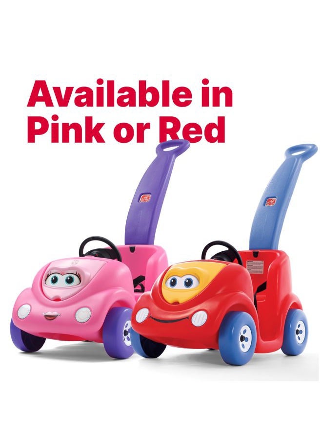 Step2 Push Around Buggy Kids Push Car, Ride On Toy, Stroller Substitute, Includes Seat Belt & Horn, Made of Durable Plastic, Max Weight 50 lbs., For Toddlers 1.5-4 Years Old, Pink - Image 3