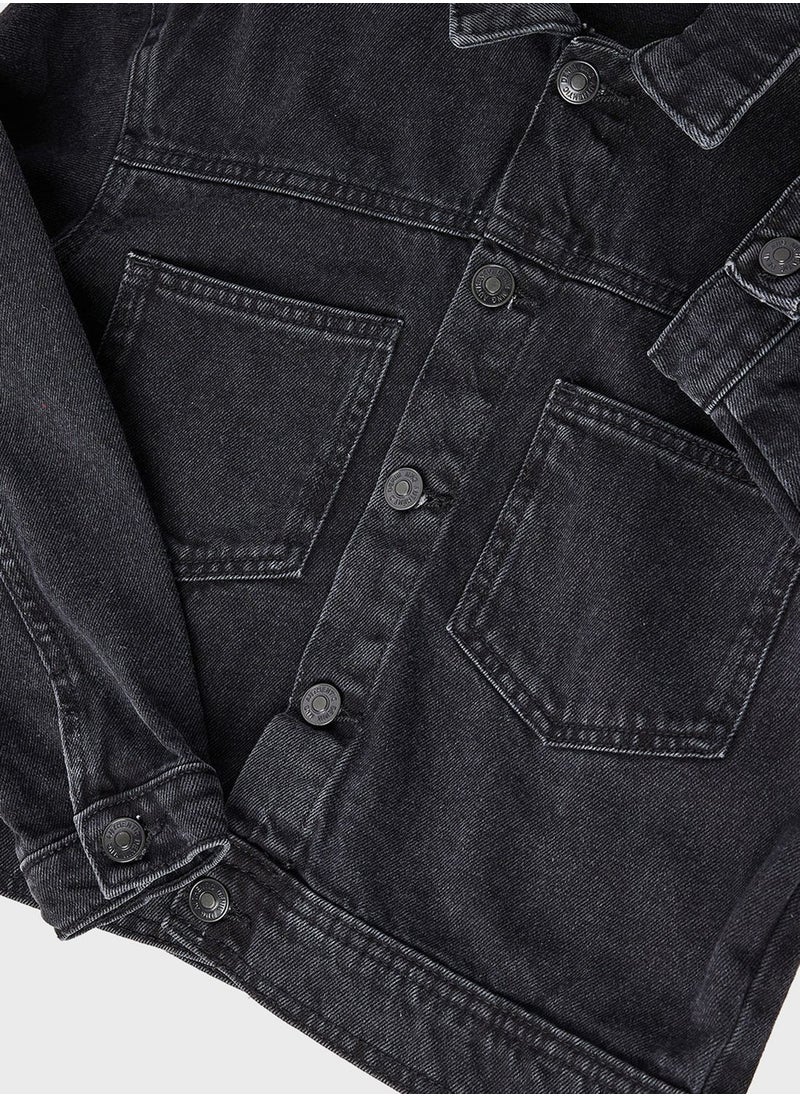 MANGO Youth Embroidered Detail Jacket  - Image 3