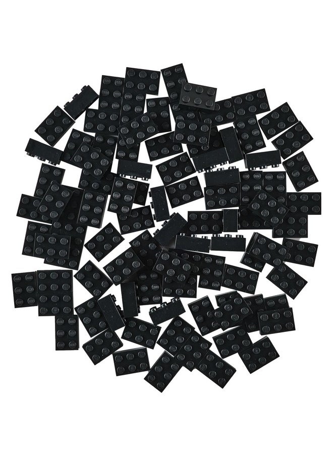 Strictly Briks Strictly Briks Compatible with Lego Classic Bricks Starter Kit, Black, 96 Pieces, 2x3 Studs, Building Creative Play Gift Set for Ages 3 and Up, 100% Compatible with All Major Brick Brands  - Image 1
