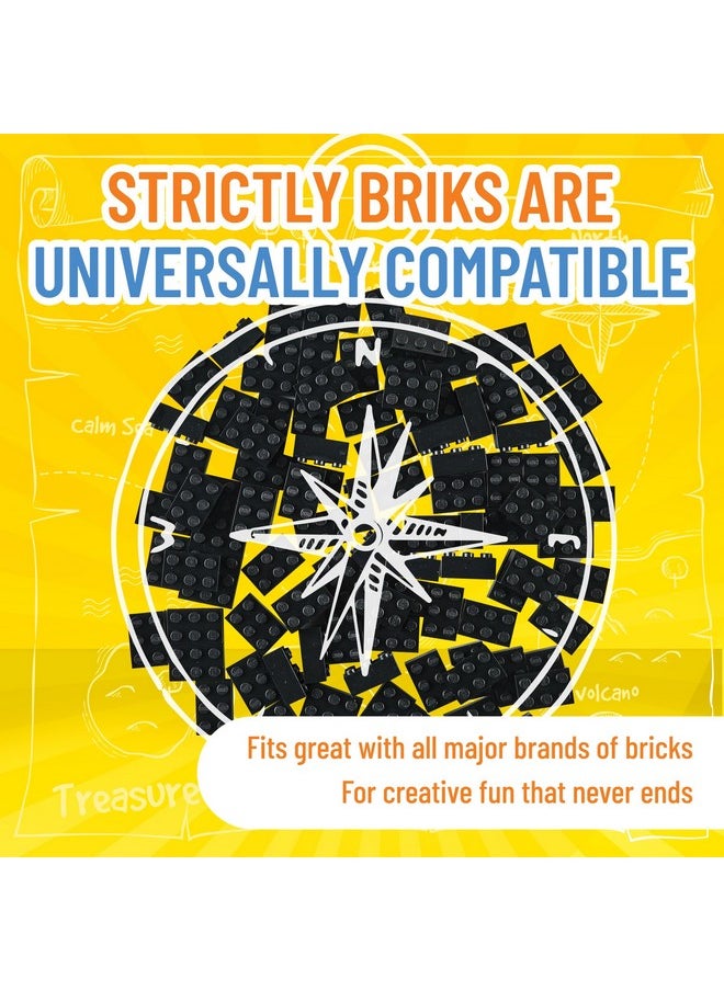 Strictly Briks Strictly Briks Compatible with Lego Classic Bricks Starter Kit, Black, 96 Pieces, 2x3 Studs, Building Creative Play Gift Set for Ages 3 and Up, 100% Compatible with All Major Brick Brands  - Image 4