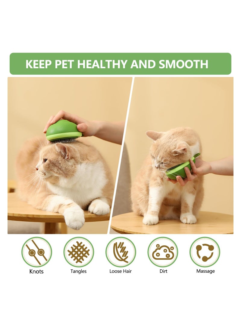 Cat Brush Dog for Grooming Self Cleaning Slicker Brushes to Remove Loose Fur Tangles Dirt Great Long and Short Haired Cats 1 Pcs - Image 2