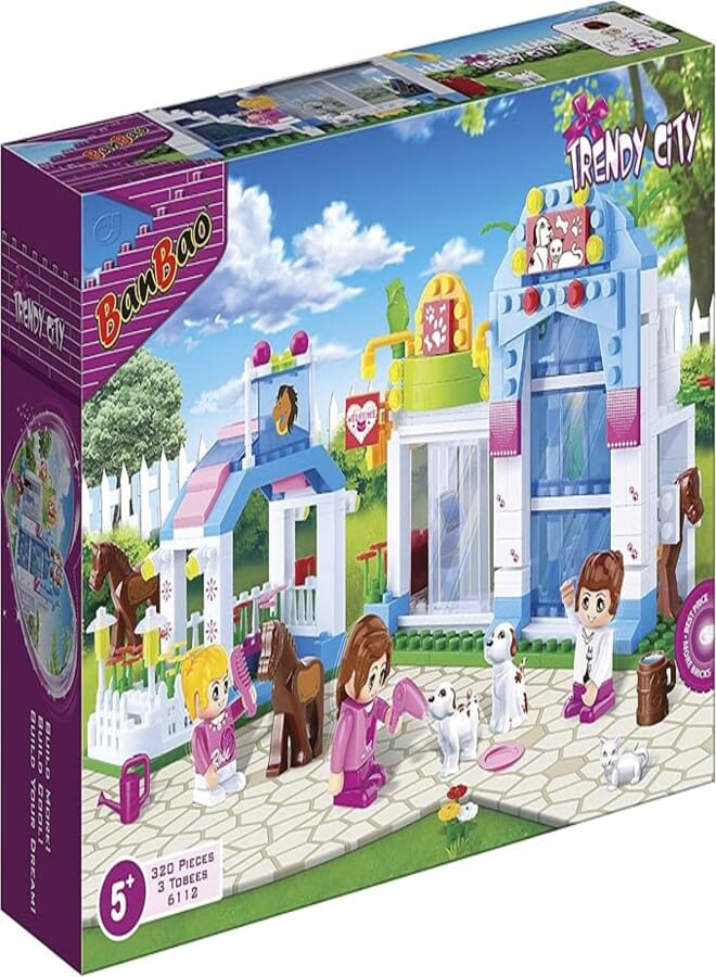 Banbao set 6112 trendy city pet shop
