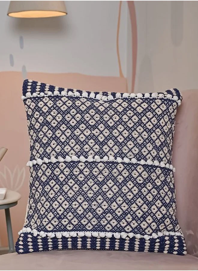 sanskrutihomes Cotton Embroidered Square Cushion Covers - 45x45cm by Styli
