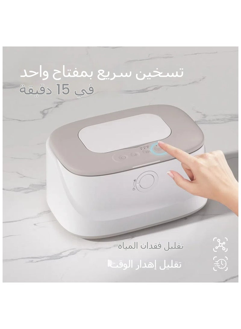 تسخين مناديل الأطفال مع ضوء ليلي مدخل USB محمول للمركبات صندوق مناديل ذات درجة حرارة ثابتة - Image 2
