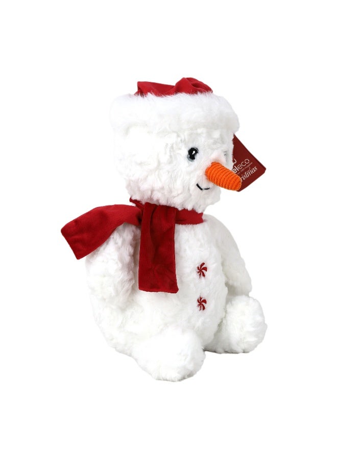 Keel Toys Keeleco Christmas-Themed Collection Snowman Soft Toy 25cm | Collectable Plush Toy | Stuffed Toy | Gift for Kids and Adults - Image 2