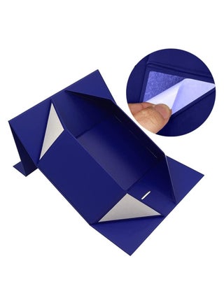 Luxury Magnetic Gift Box, Blue Large Gift Box with Ribbon,Folding Gift Boxes for Presents With Lid, Suitable for Festival, Birthday, Anniversary, etc - view 2