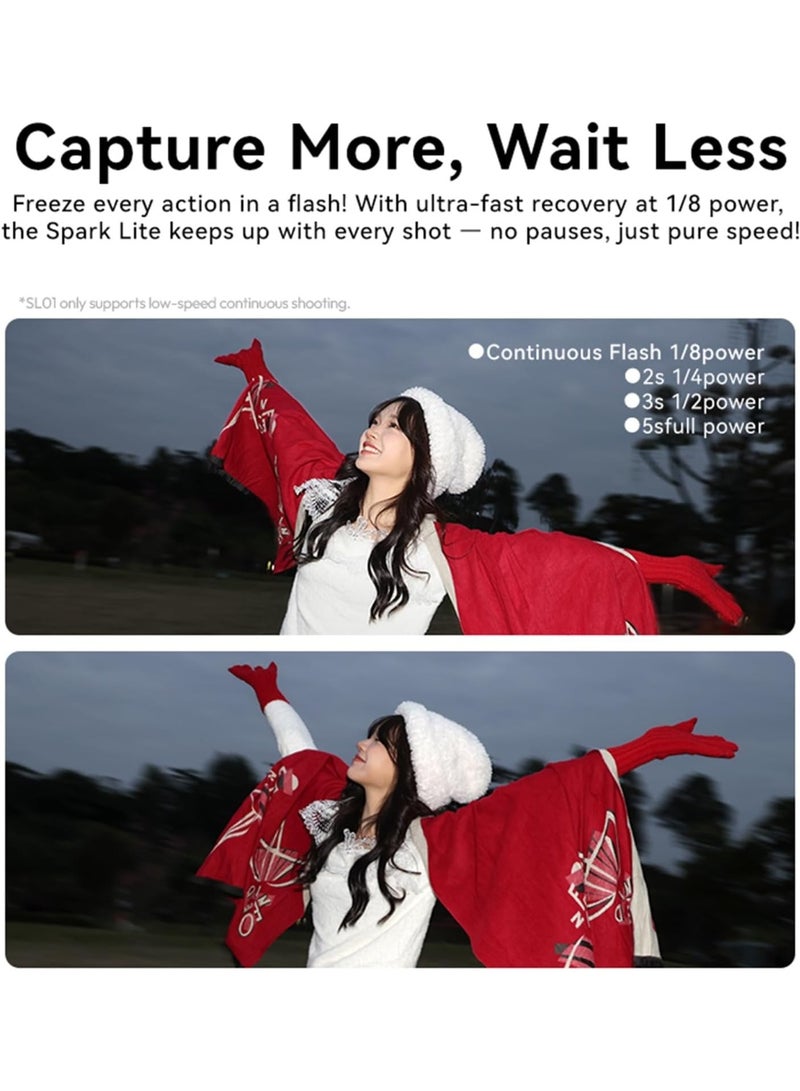 Ulanzi ULANZI SL01 Mini Camera Flash, GN8 6500K Camera Speedlite Flashes, 4 Power Levels (1/8~1/1), Mini Manual Flash, Single Contact Hot Shoe for Nikon, Sony, Fujifilm, Panasonic Cameras - Image 5