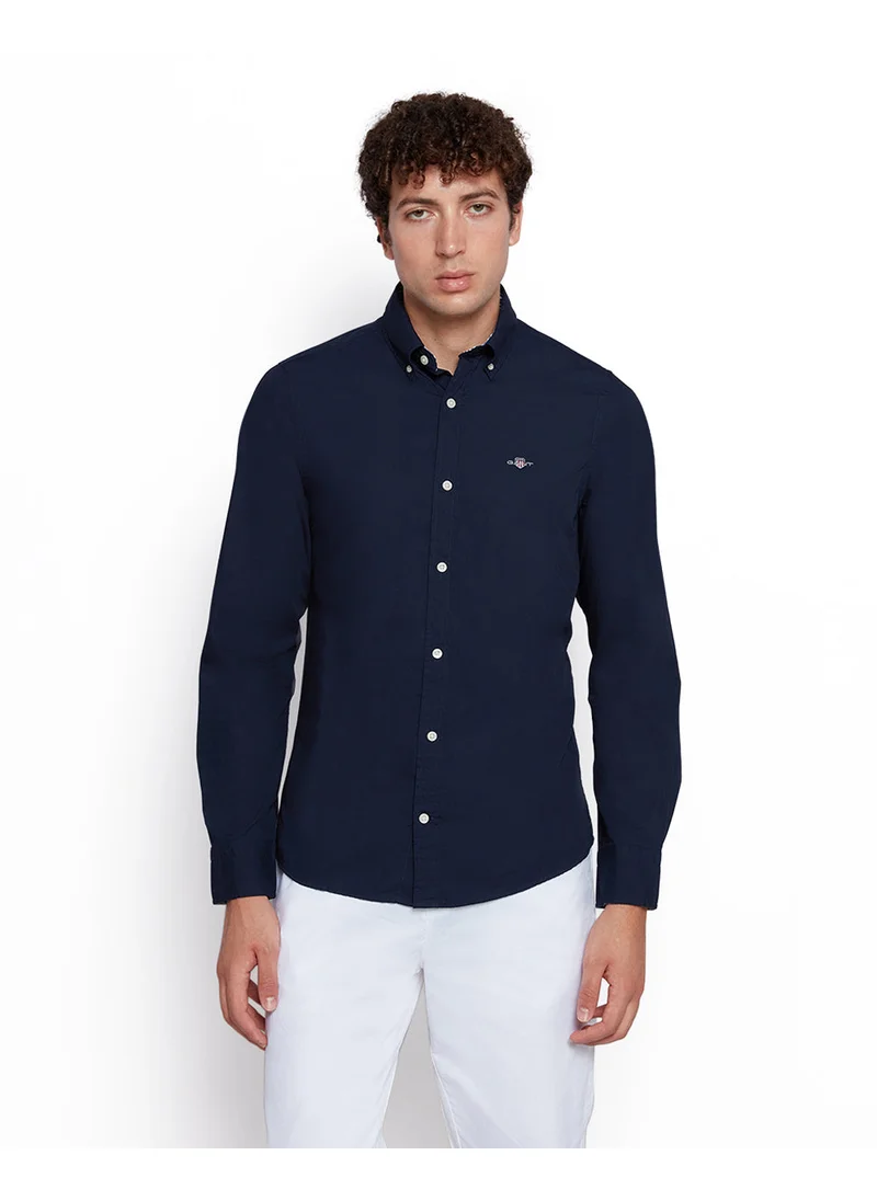 غانت Gant Men’S Slim Fit Cotton Poplin Shirt