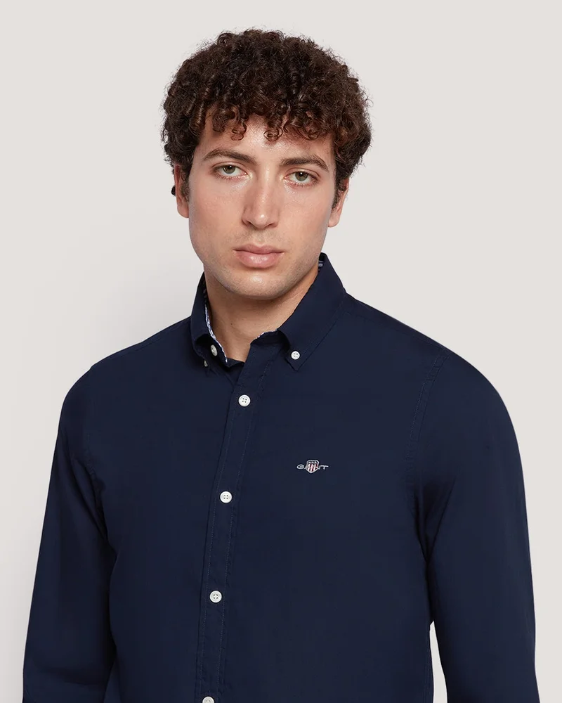 Gant Men’S Slim Fit Cotton Poplin Shirt