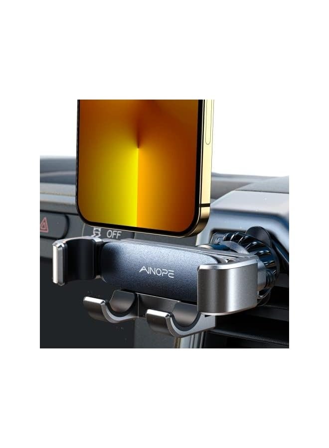 Ainope Gravity Car Phone Holder 2024 Upgrade Mobile Holder for Car Vent Auto Lock Hands Free Car Phone Holder fits for Galaxy iPhone 15 14 Pro Max Plus - Image 1