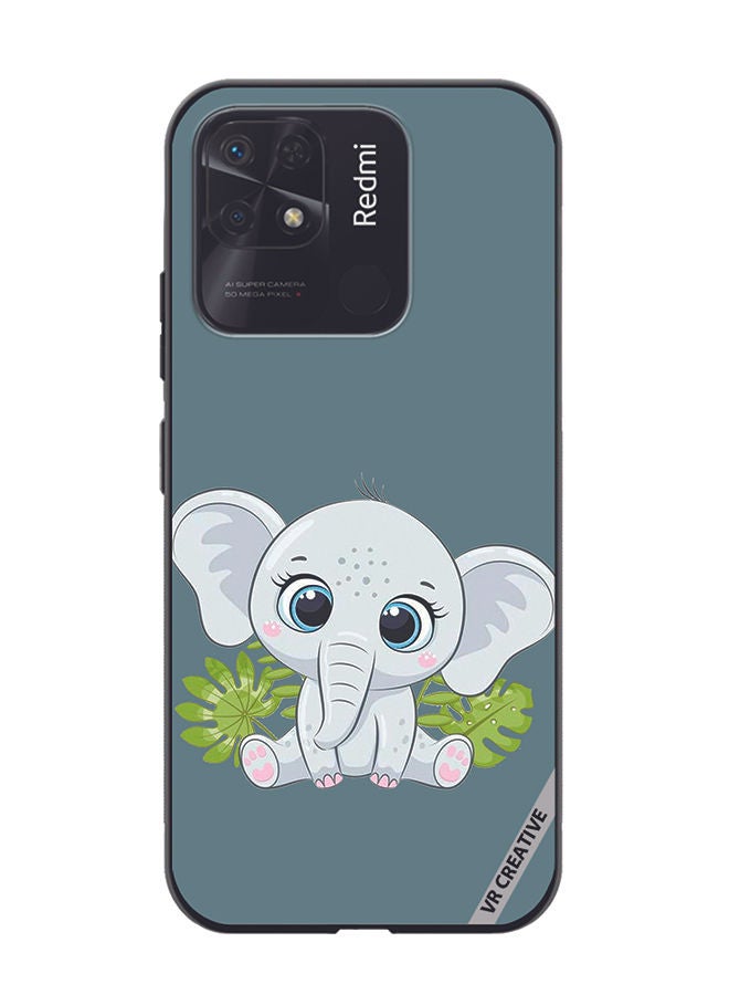 VR CREATIVE Protective Case Cover For Xiaomi Redmi 10C Elephant Design Multicolour - Image 1