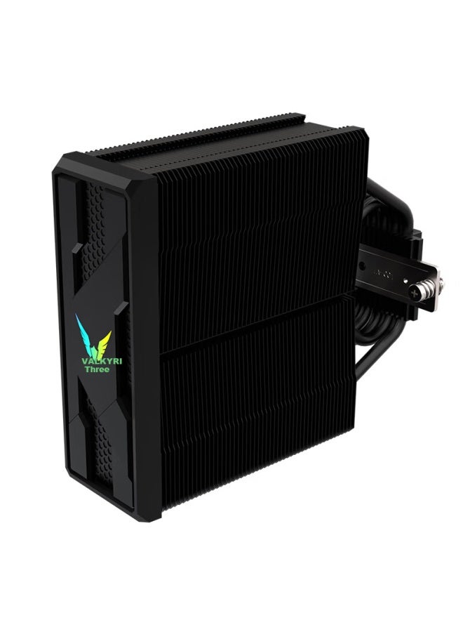 Valkyrie Cl140 Black Vk Cpu Air Cooler With 6 Heatpipes, Pure Copper Base, Supports Lga1700 Am5, Argb Lighting - Image 1