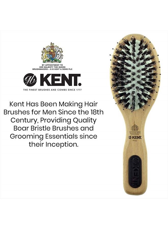 KENT فرشاة شعر صغيرة/سفر من كينت برسز مثالية للمدى PF02 مزيج من شعر الخنزير والنايلون - Image 5