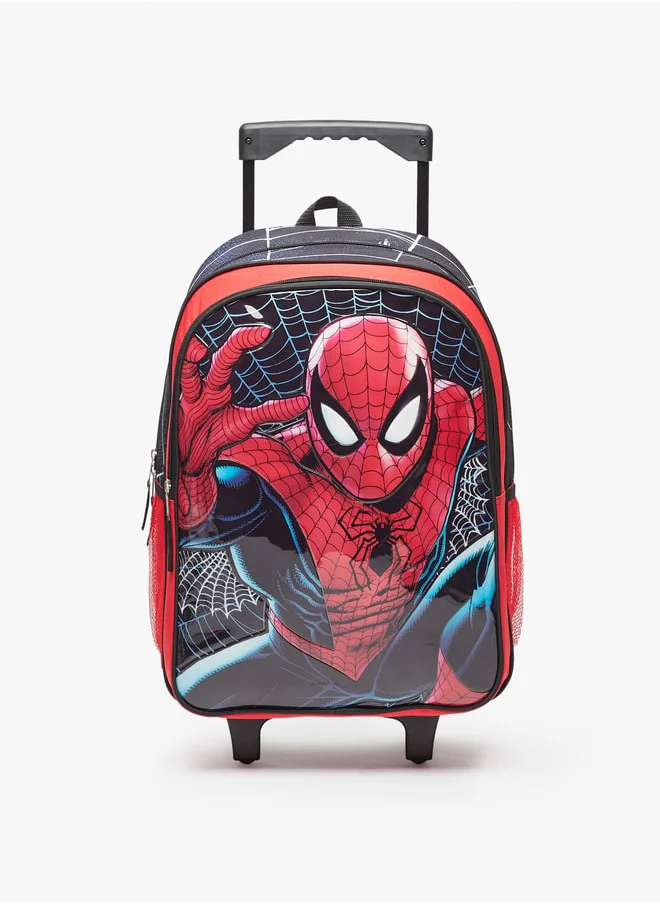 MARVEL Spider-Man Print 4-Piece Trolley Backpack Set