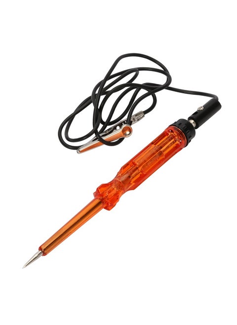 Circuit Tester, 14cm, Heavy Duty Automotive Circuit Tester with Chrome Vanadium, Orange, Premium LED Bulb Tester, Electrical Test Pen, Professional Auto Voltage Continuity Tester, Sedan, SUV, RV, Truck.