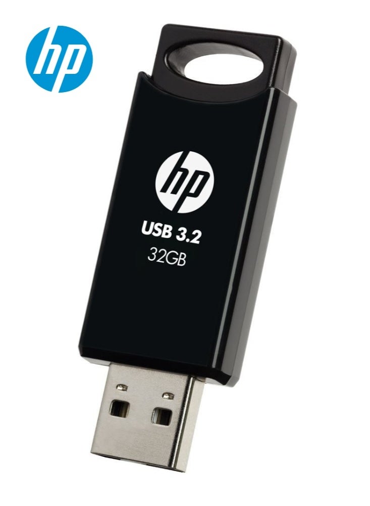 HP 712w USB 3.2 فلاش درايف | 32GB بن درايف - أسود (120 ميجابايت/ثانية) | HPFD712B-32 - Image 1