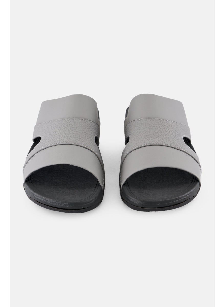 English Laundry Men Slip On Arabic Sandals, Grey  - Image 2