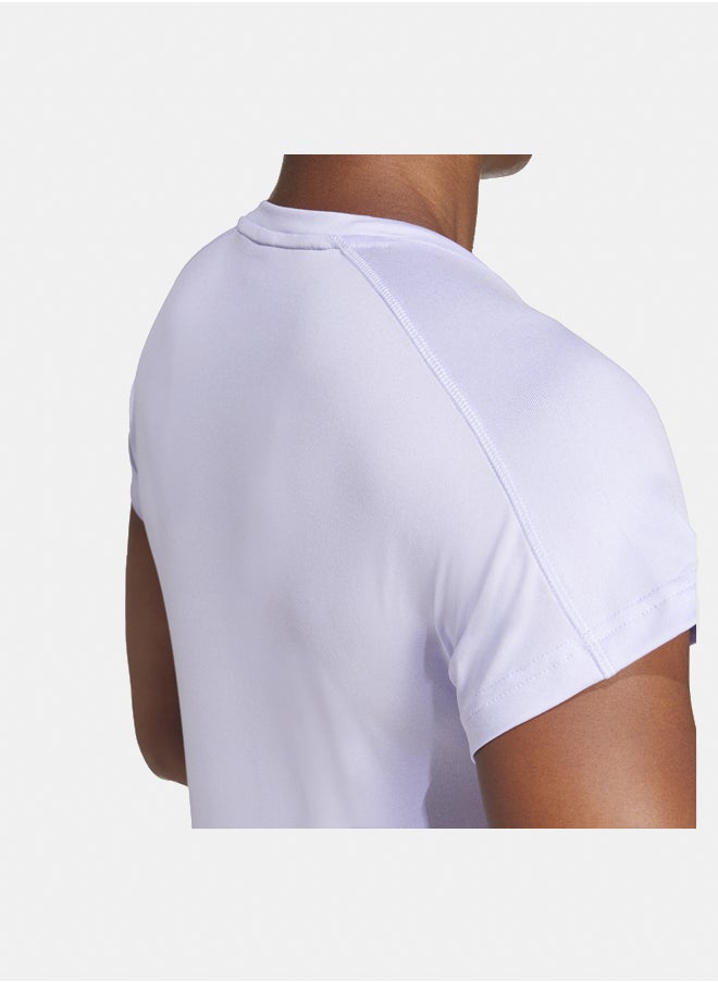 Adidas - AEROREADY Train Essentials Minimal Branding V-Neck T-Shirt - Image 1