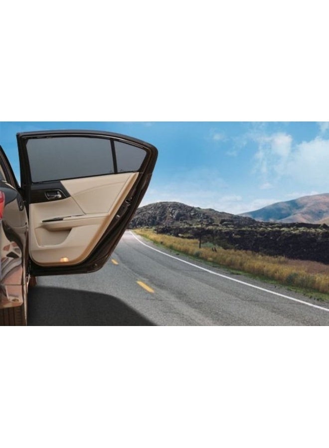 Toyota Fortuner Window Sun Shades 2016–2024 Perforated Heat Insulation Privacy Sun Protection Set 7 Pieces Black - Image 5