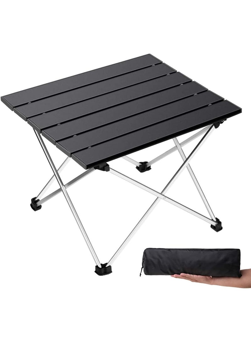 FDTY Portable Camping Table with Aluminum Table Top, Folding Beach Table Easy to Carry, Prefect for Outdoor, Picnic, BBQ, Cooking, Festival, Beach, Home Use - Image 1