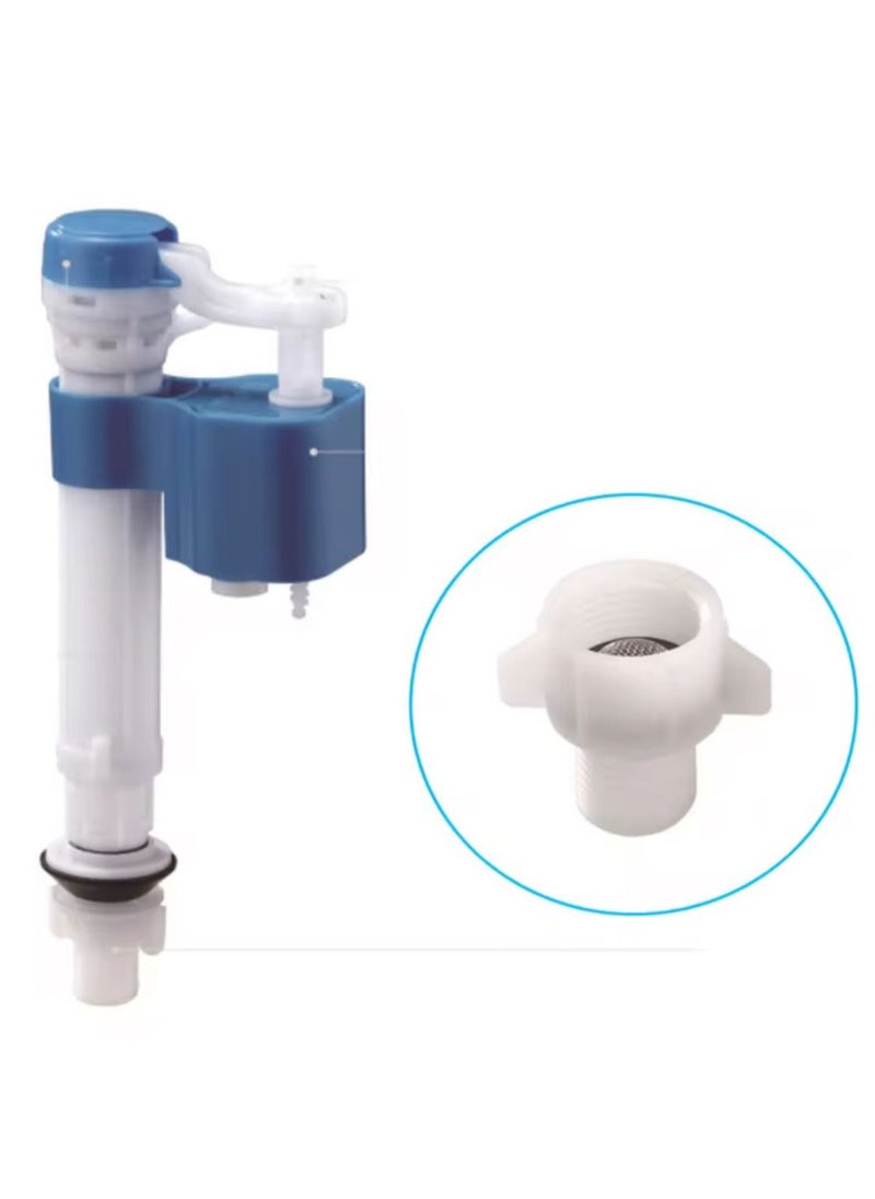Kana - 28 CM Water-Saving Plastic Dual Flush Valve, Water tank fitting,  Flush Siphon 6-11"Fill Valve With Toilet Repair Kit Abs Push Chrome Plated Button For Tank Commode Fixed Together Commode Cistern Fitting - Image 1
