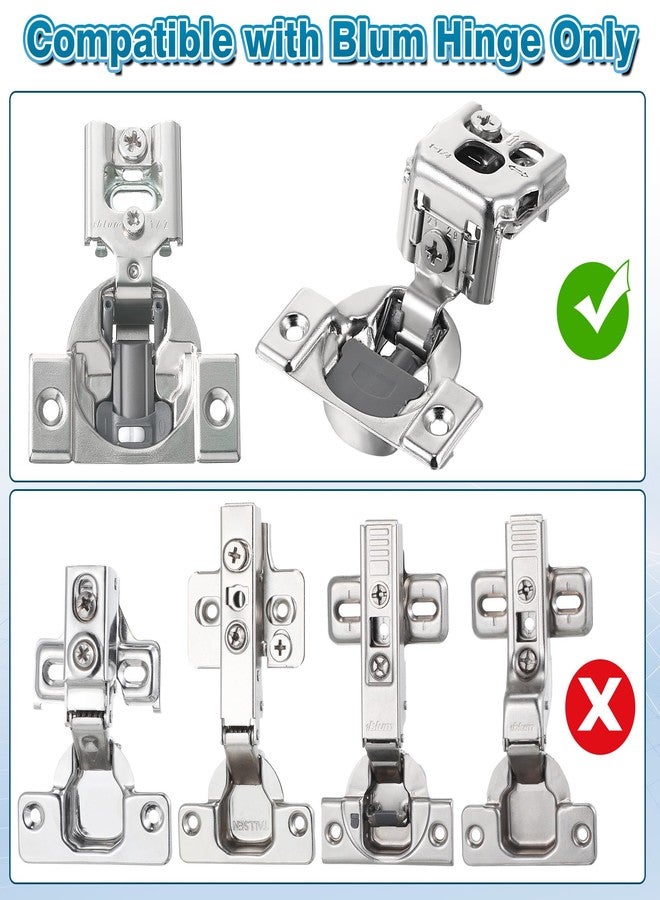 Dreyoo 50 Pcs Cabinet Restrictor Clips, 86 Degree Angle Restriction Hinges Clips, Compatible with Blum 38C315B3, Plastic Restraints for American Kitchen Cabinet Door - Image 3