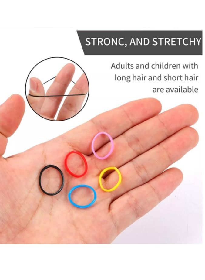 Generic 1200 Mini Rubber Bands Thick Soft Elastic Colorful - Image 2