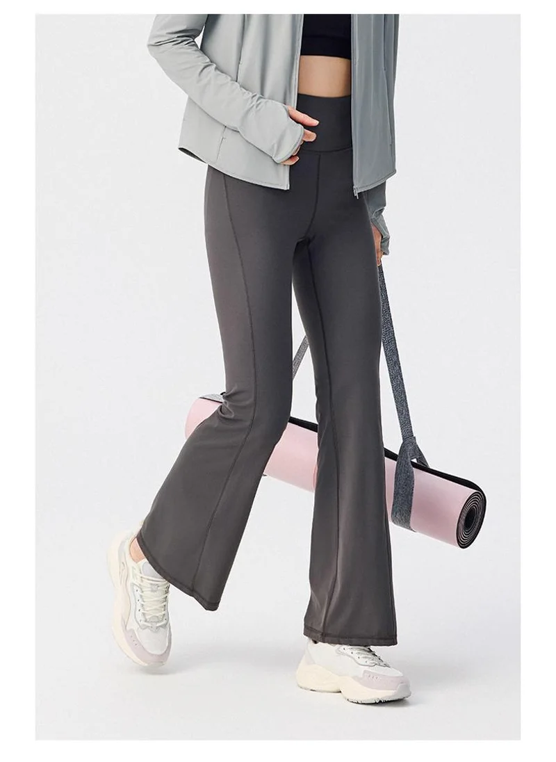 Anta Black CoolTouch Flare Leggings-Cross Training Tight Pants for Women | Best Price UAE