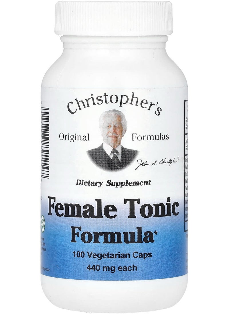Christopher's Original Formulas Female Tonic Formula, 440 mg, 100 Vegetarian Caps 