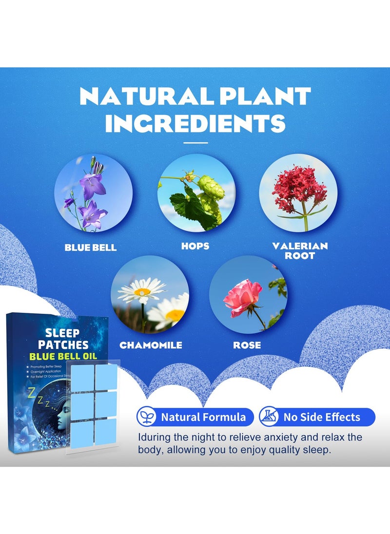 SYOSI - Sleep Patches for Adults, 60 Extra Strength Patches with Natural Plant Ingredients, Upgraded Skin-Friendly & Easy to Apply for Deep Relaxation, Ideal Sleep Aid for Men and Women - Image 1