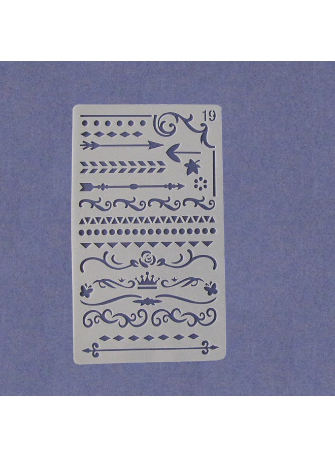 Goshen قالب رسم دفتر اليوميات محاسبة يدوية صنع يدوي لافتة مفرغة كتاب رسم زخرفي مسطرة - Image 1