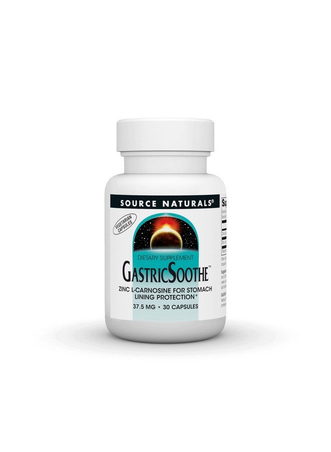 Source Naturals سورس ناتشورالز غاستريك سوتhe زنك إل-كارنوزين* - 30 كبسولة نباتية - Image 1