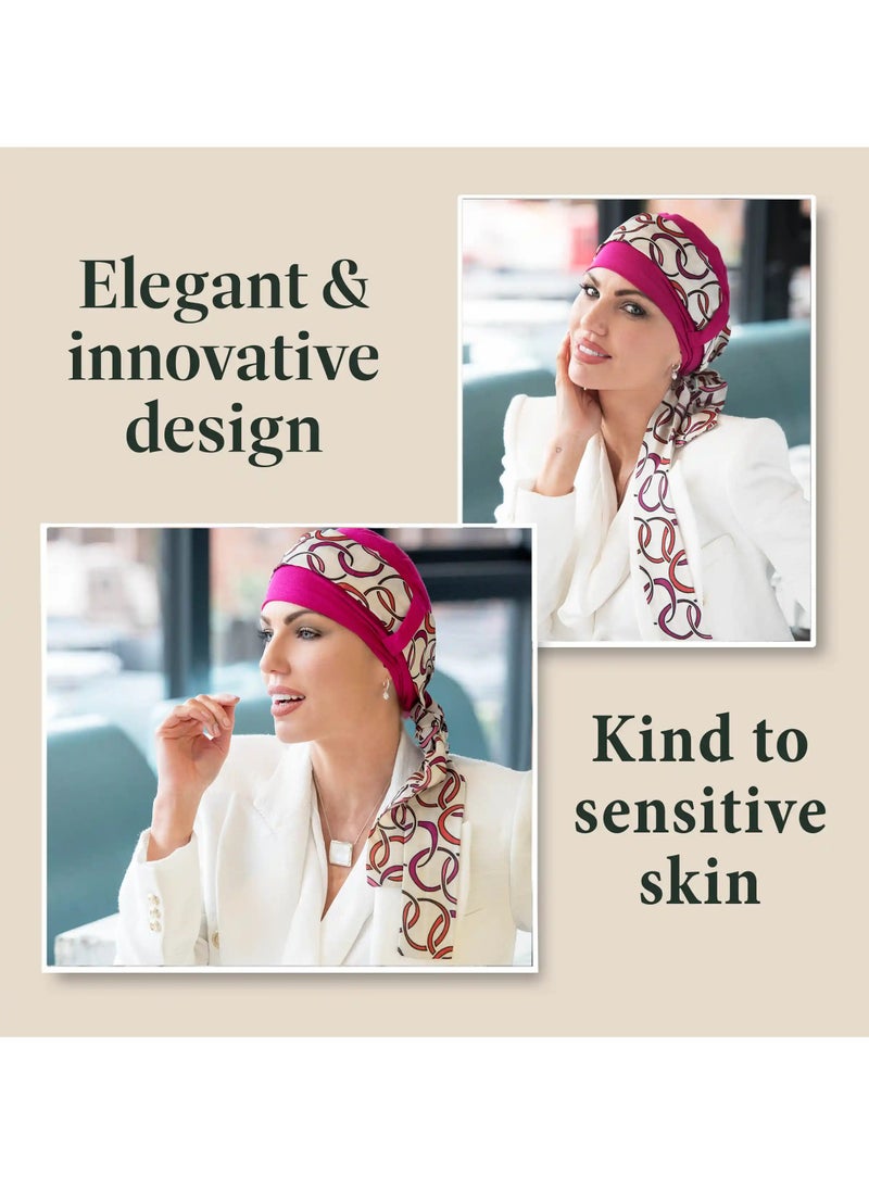 Rung Yanna Purple Cerchio Elegant Scarf for Women - Image 2