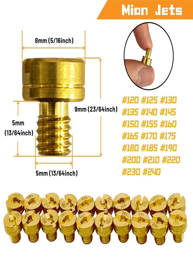 YGQ 30 Pcs for Mikuni Carburetor Main Jet and Pilot Slow Jet Kit Large Round N100.604 & VM28/486 - Image 2