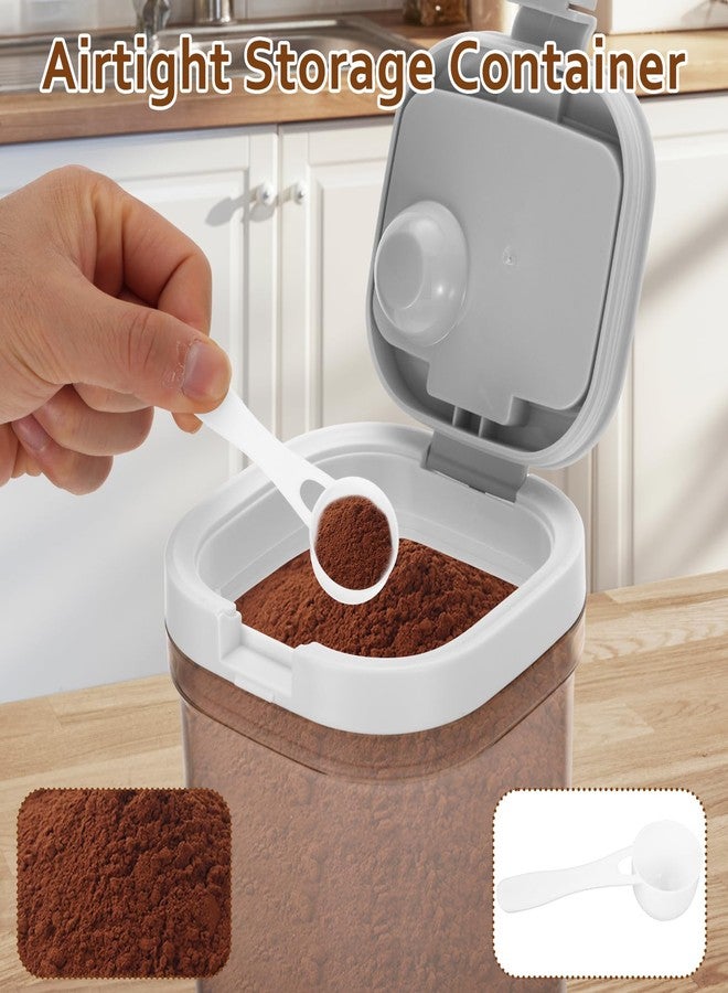 Wenceda 2 Pcs Airtight Coffee Canister, 20oz Large Coffee Storage Container with Scoop, Food Storage for Coffee, Tea, Beans, Sugar, Flour, Cereal and More - Image 5