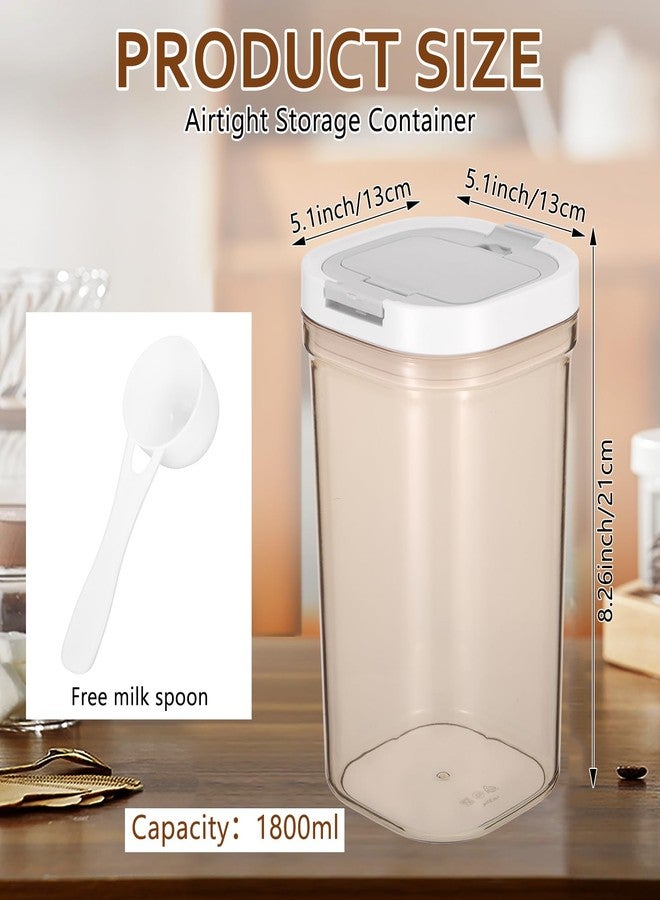 Wenceda 2 Pcs Airtight Coffee Canister, 20oz Large Coffee Storage Container with Scoop, Food Storage for Coffee, Tea, Beans, Sugar, Flour, Cereal and More - Image 2