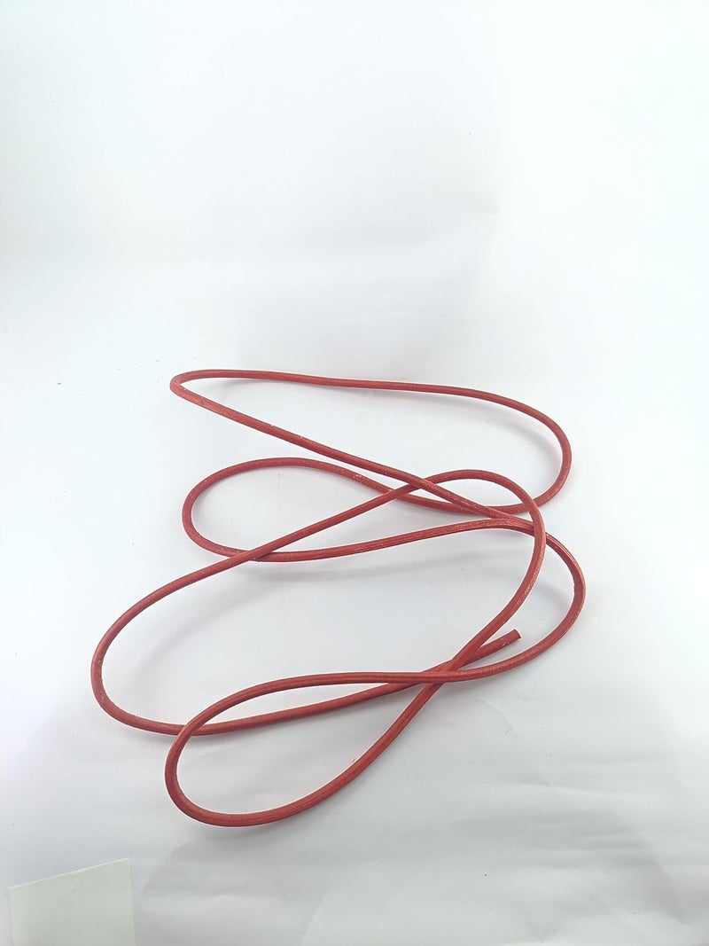 advancedestore advancedestore Sewing Machine Wheel Leather Belt Red6feetPack of 2 Machinery Supplies - Image 3