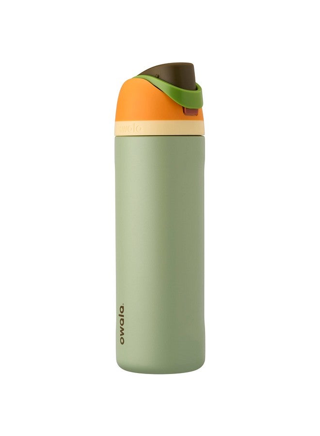 Owala Owala FreeSip Insulated Stainless Steel Water Bottle with Straw for Sports, Travel, and School BPA-Free Sports Water Bottle, 24 oz, Camo Cool  - Image 1