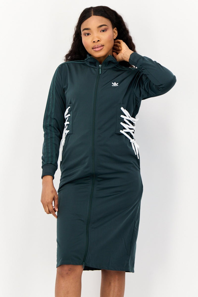 adidas Originals Women Sportswear Fit Outdoor Dress, Green  - Image 1