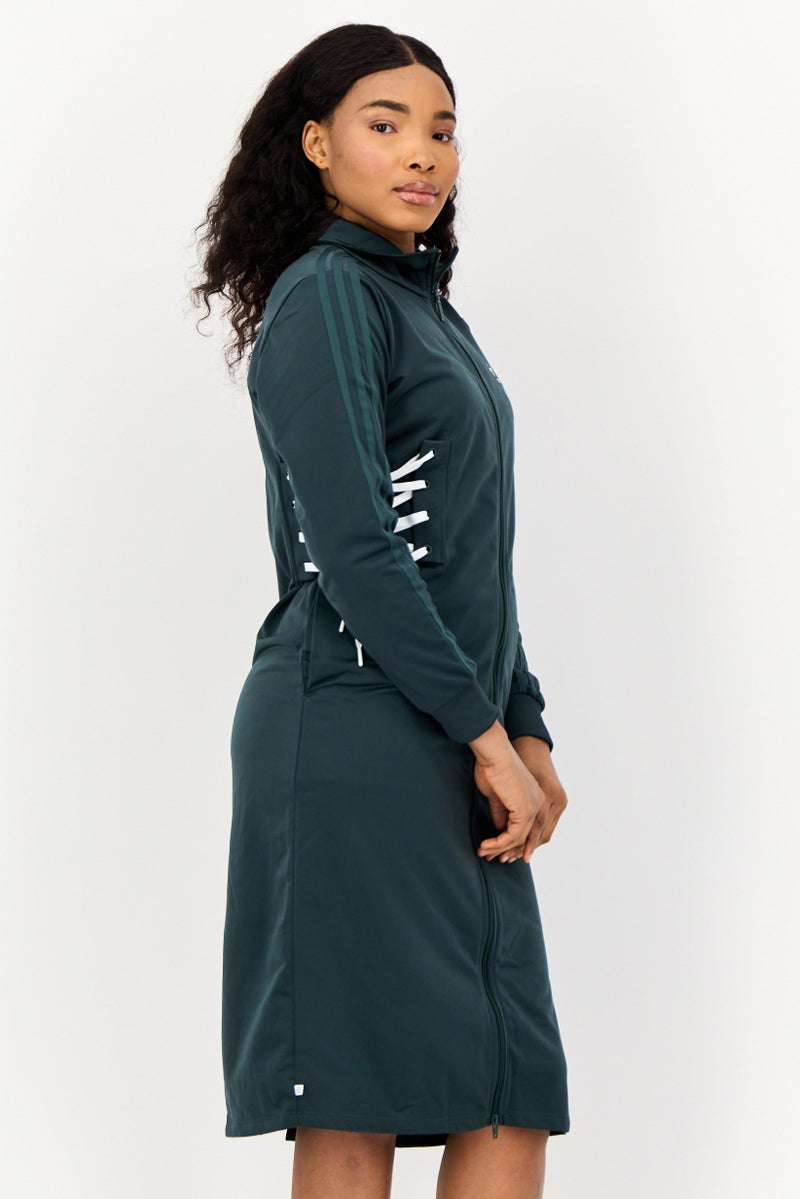 adidas Originals Women Sportswear Fit Outdoor Dress, Green  - Image 3