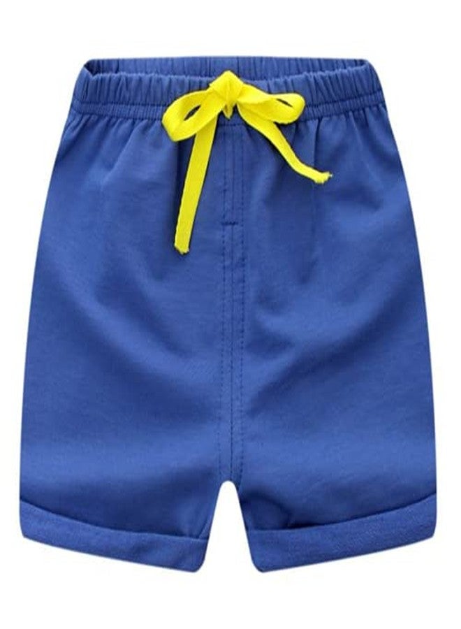 Jagrove Toddler Boys Girls Shorts 3 Pack Little Kids Cotton Sport Jogger Shorts Summer Solid Color Active Short Pants (Red + Yellow + Blue, 6-12 Months) - Image 5