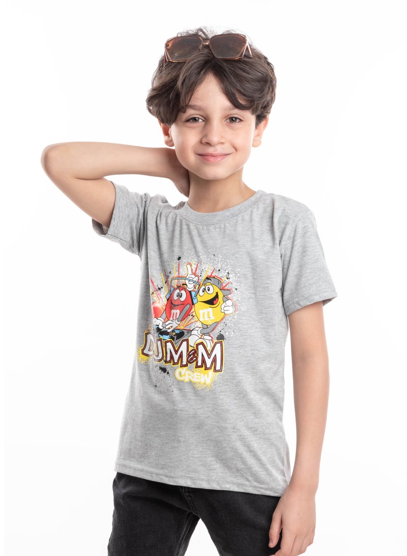 تي شيرت اولادي قطن ١٠٠٪؜ عمر (٤-٦-٨) سنوات. - Image 1